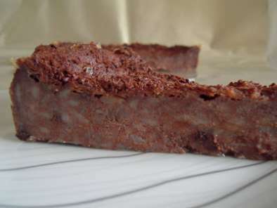 Torta-budino cacao e pere