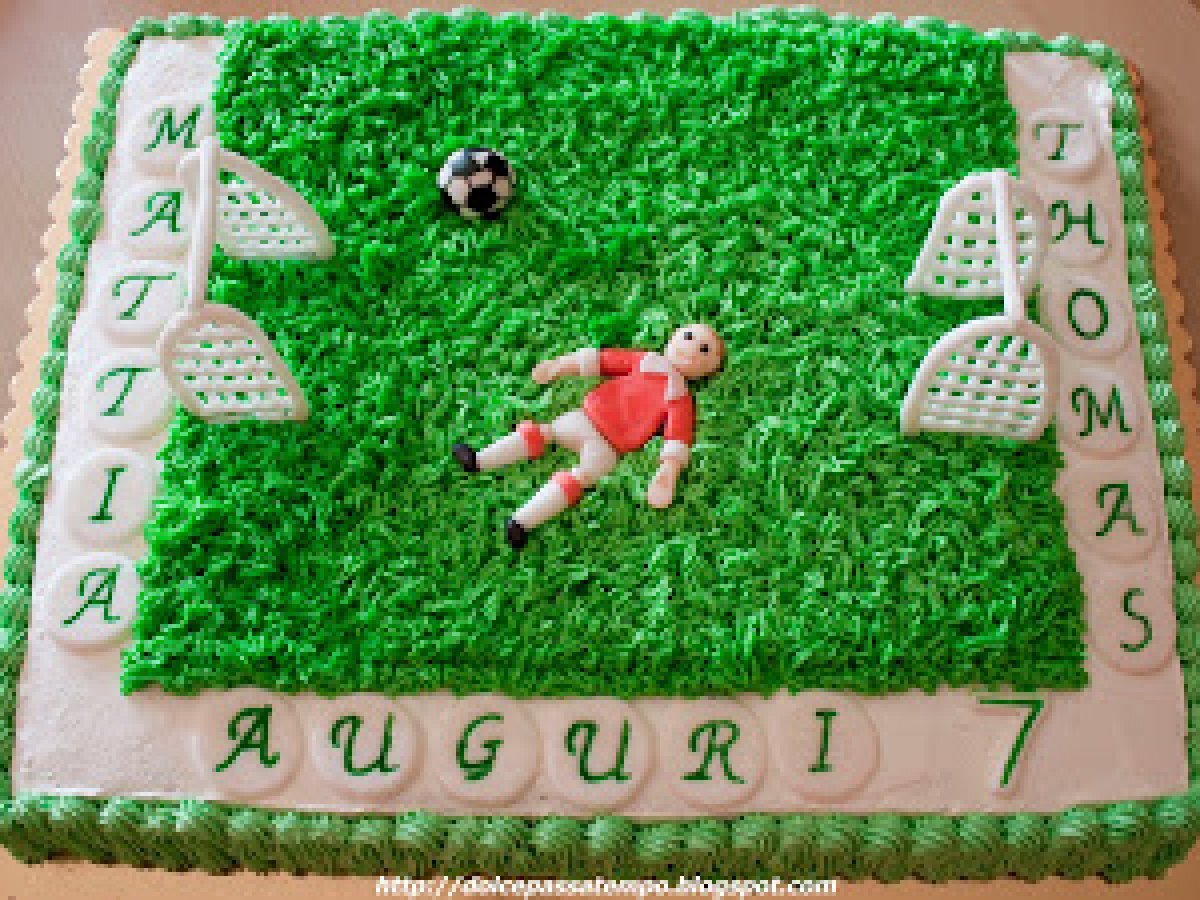 Torta Campo Di Calcio Per Thomas E Mattia