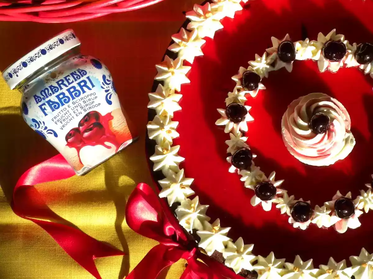 Torta cheesecake di mela e amarene Fabbri