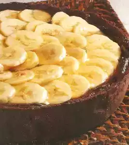 Torta cioccolato e banane