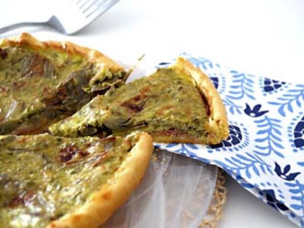 Torta con carciofi, Praga e mozzarella, foto 2