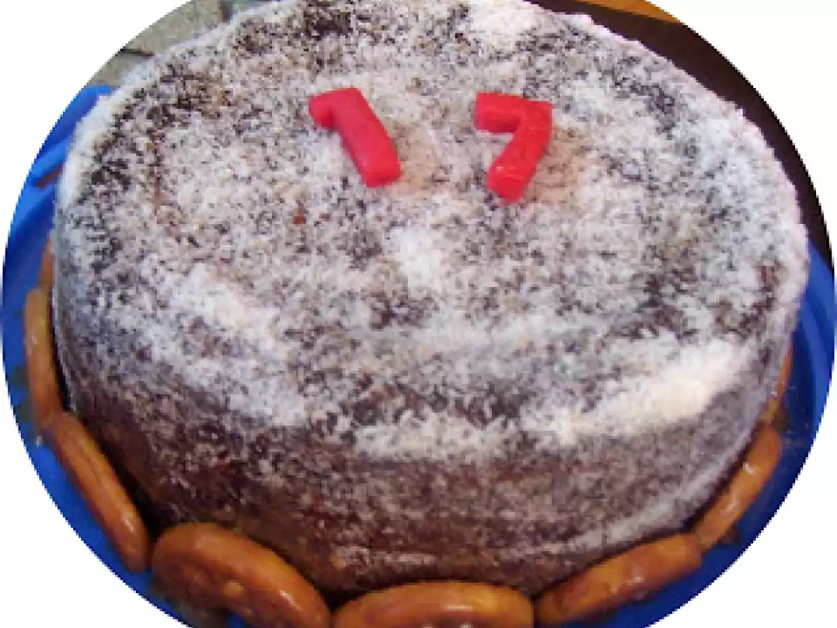 Torta con crema al cocco