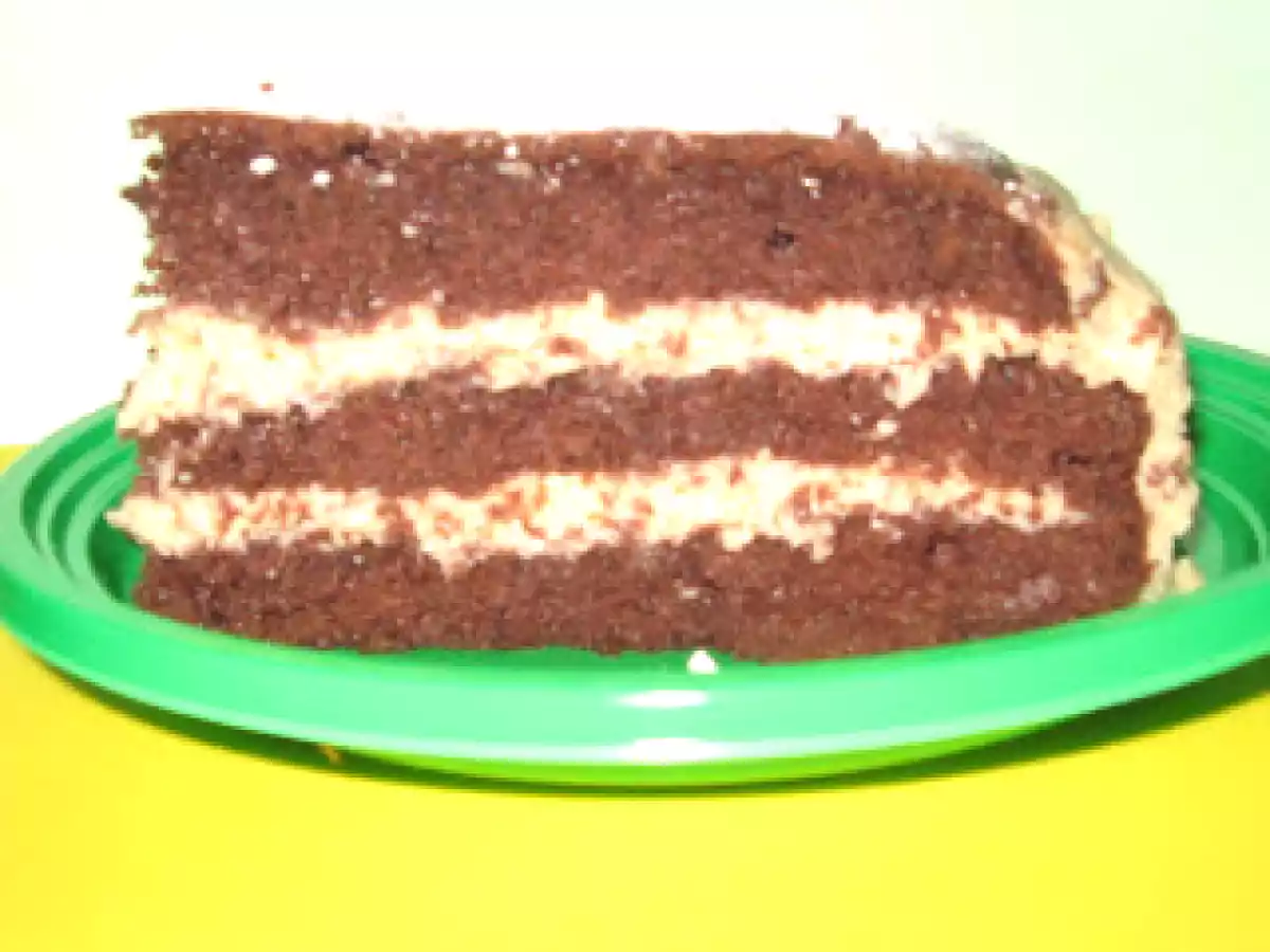 Torta con crema allo zabaione