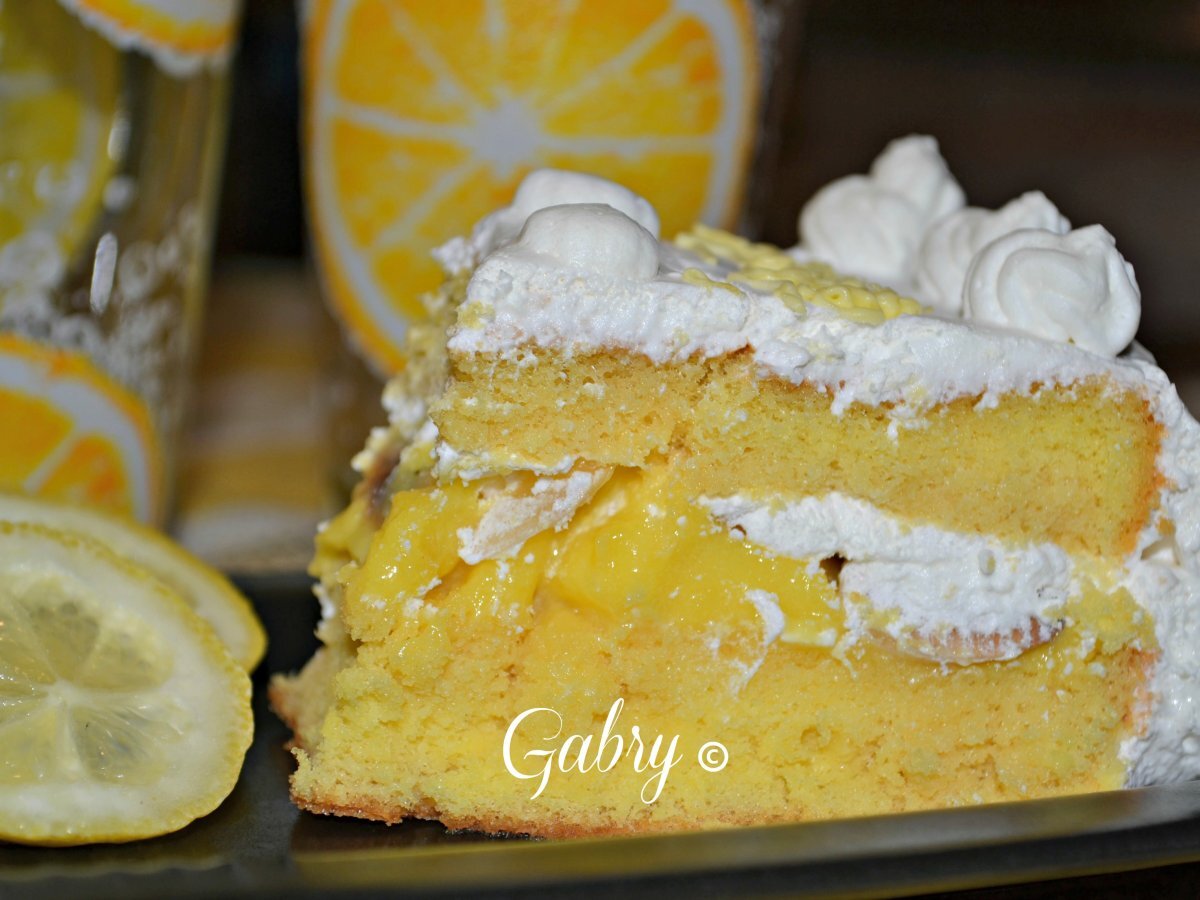 Torta con lemon curd e mandorle a scaglie - foto 6