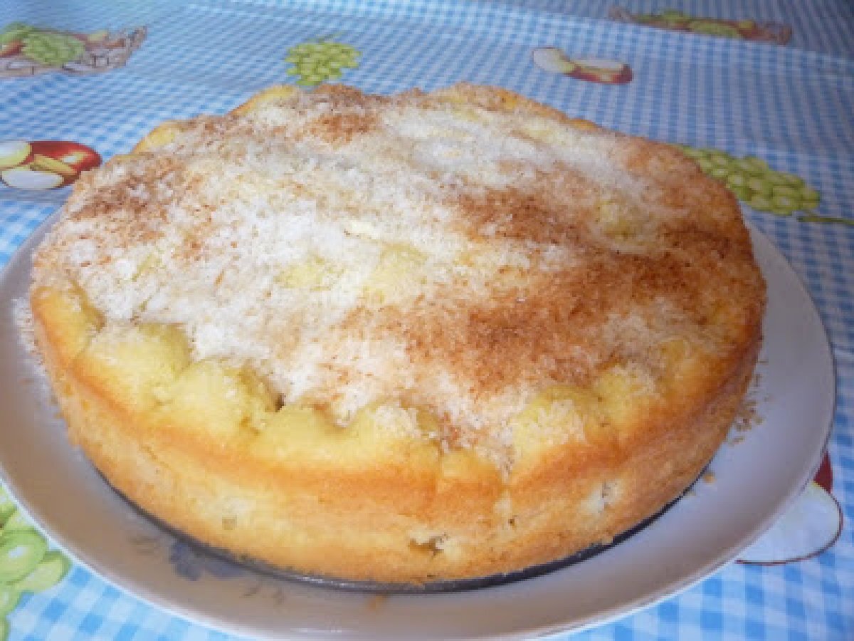 Torta con mele e cocco