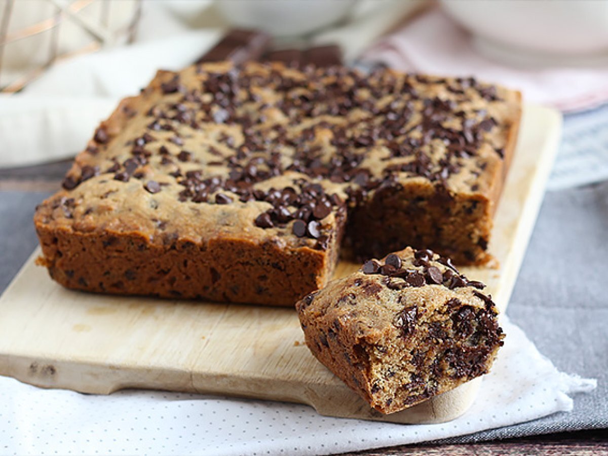 Torta cookie con pepite di cioccolato