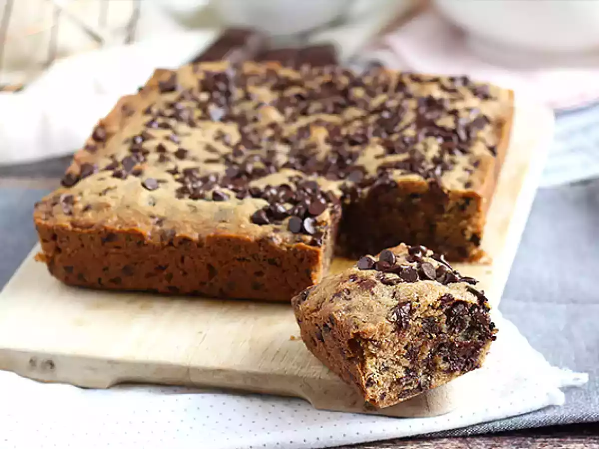 Torta cookie con pepite di cioccolato