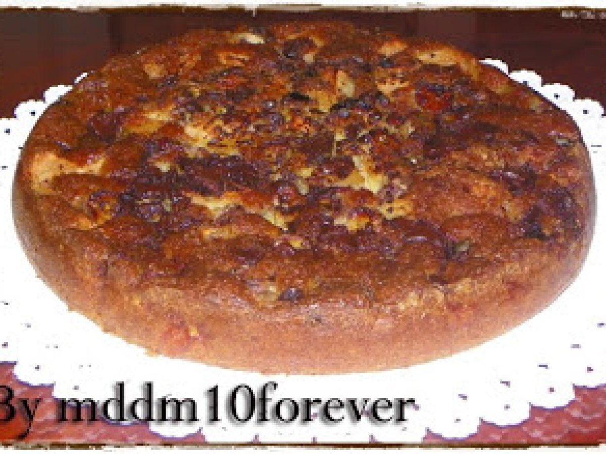 TORTA CREMOSA DI MELE, BANANA E CIOCCOLATO, foto 4