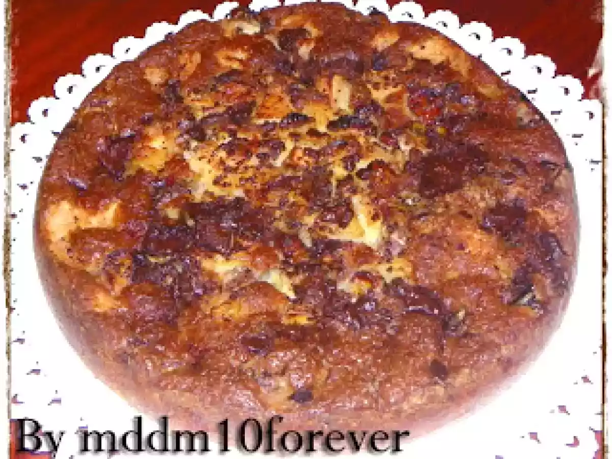 TORTA CREMOSA DI MELE, BANANA E CIOCCOLATO - foto 5