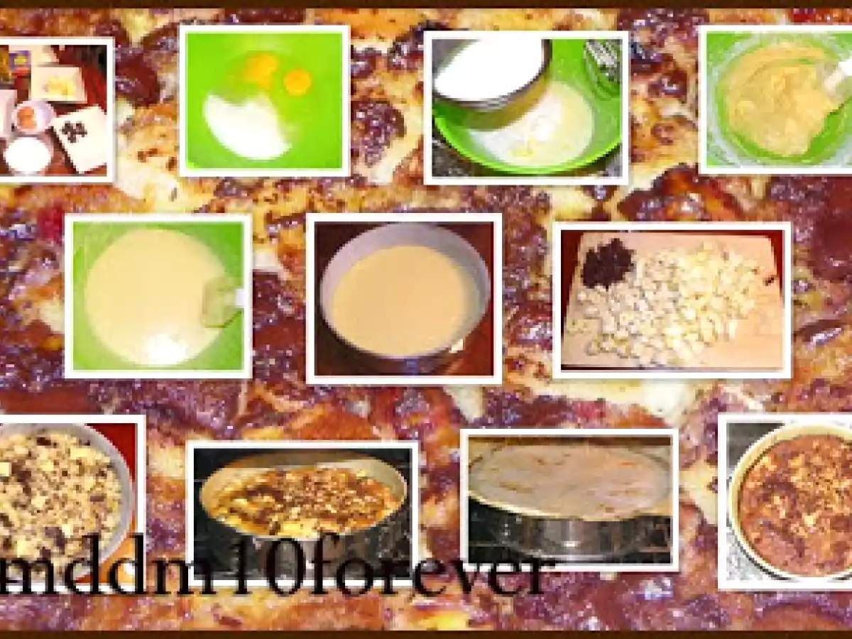 TORTA CREMOSA DI MELE, BANANA E CIOCCOLATO - foto 8