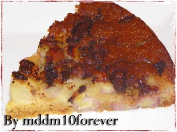 TORTA CREMOSA DI MELE, BANANA E CIOCCOLATO, foto 2