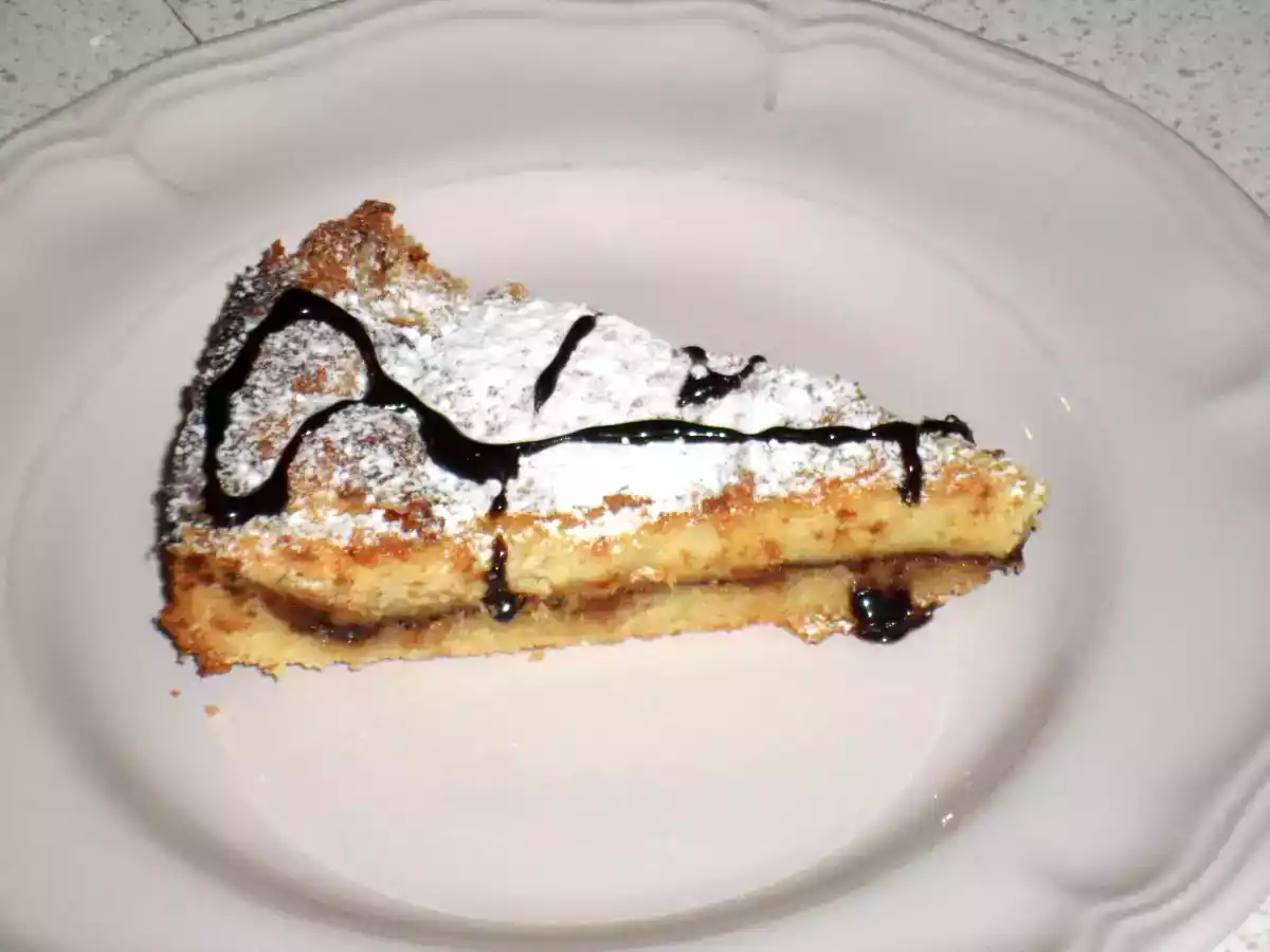 Torta della nonna crema e nutella