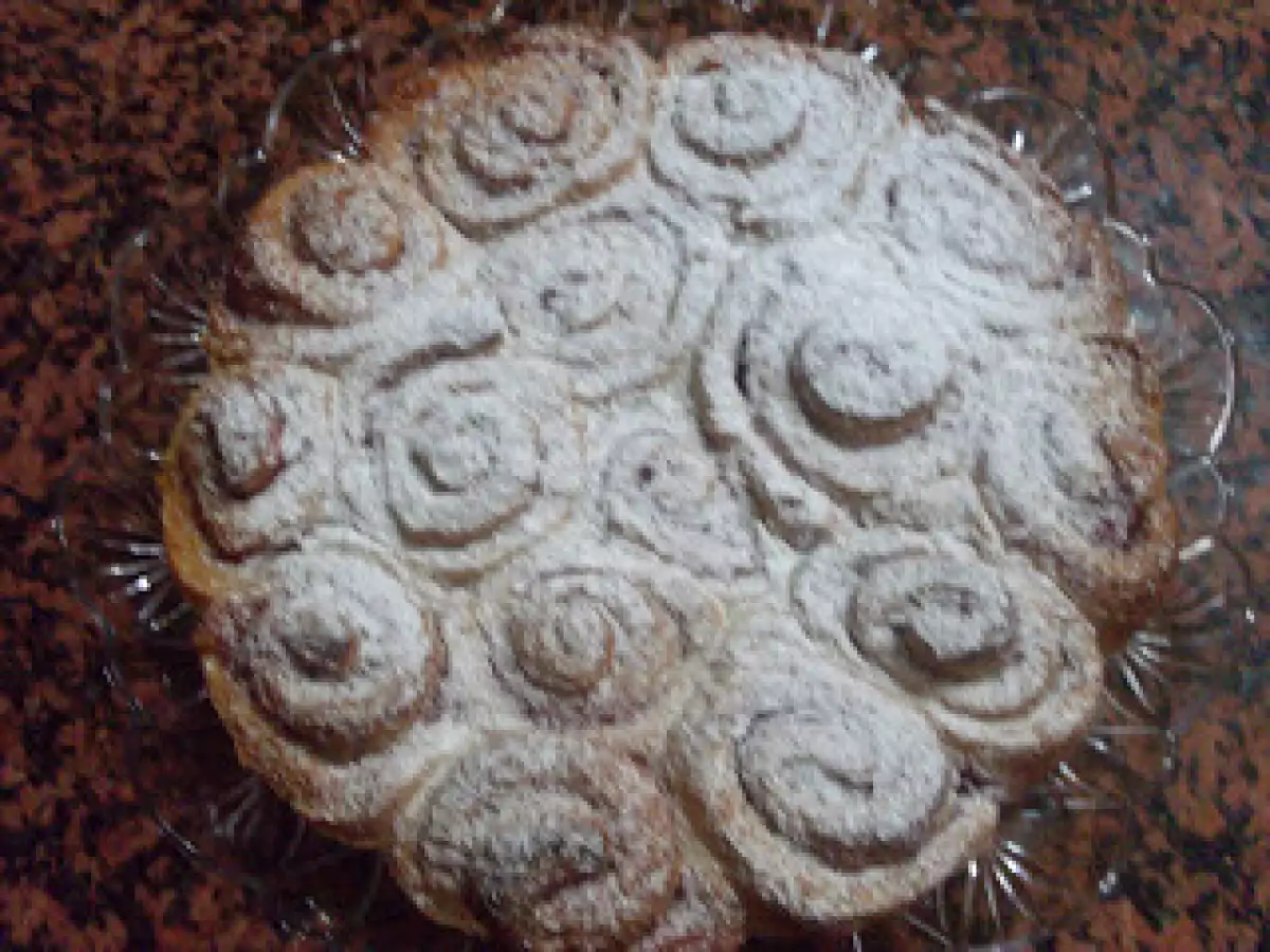 Torta delle Rose con marmellata di fragole!