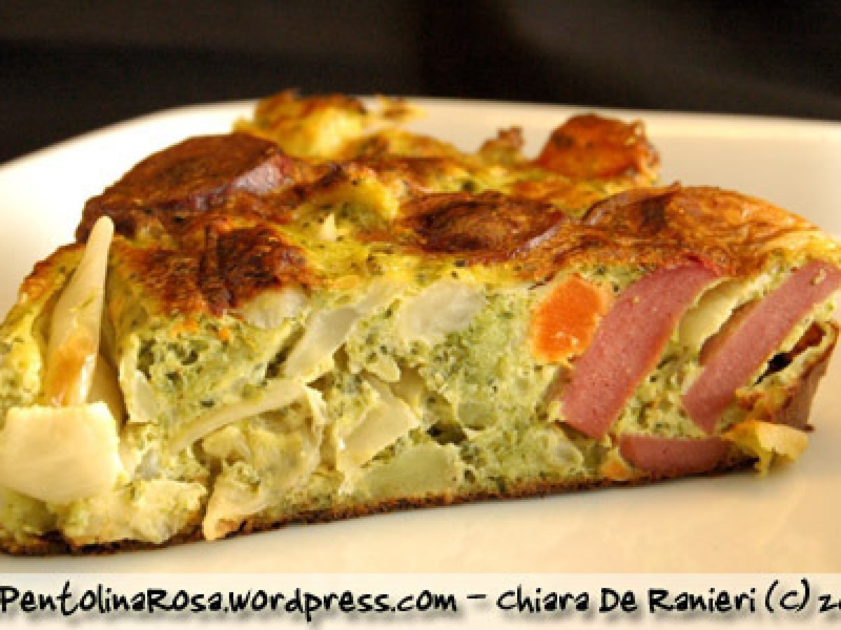 Torta di Broccoli e Wurstel al Curry