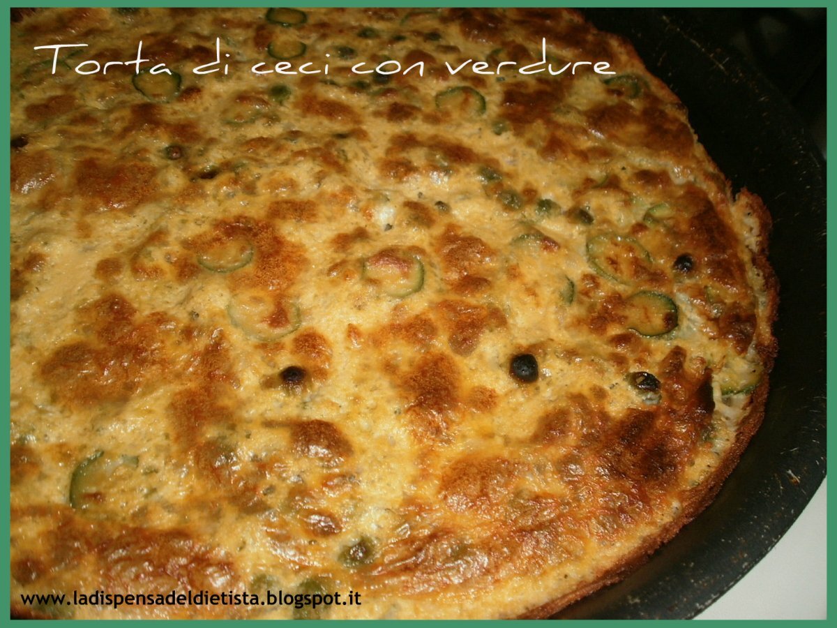 Torta di ceci con verdure