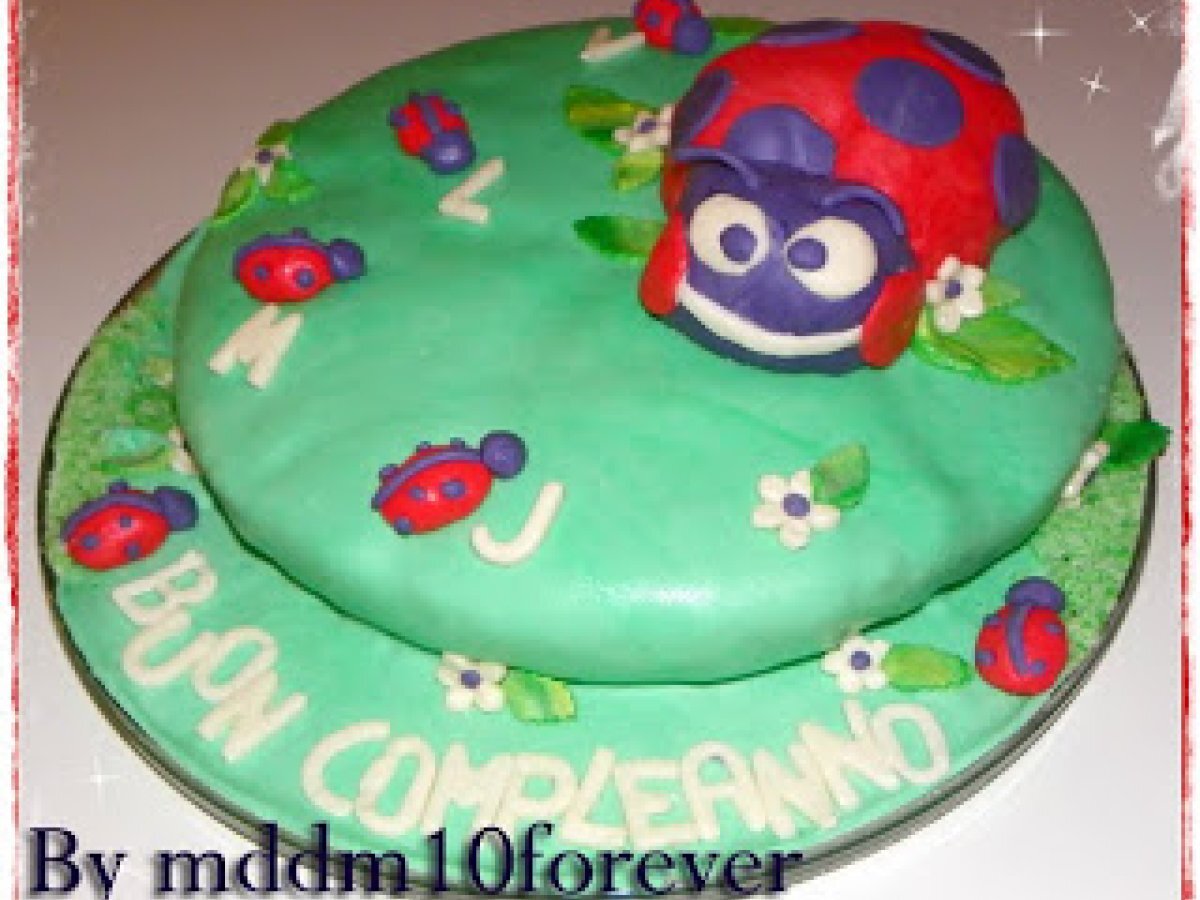 Torta di compleanno a forma di coccinella - foto 7