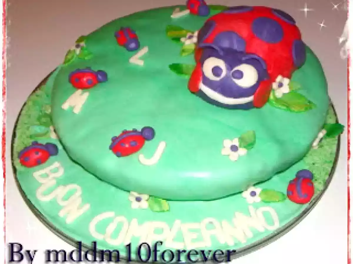 Torta di compleanno a forma di coccinella - foto 7