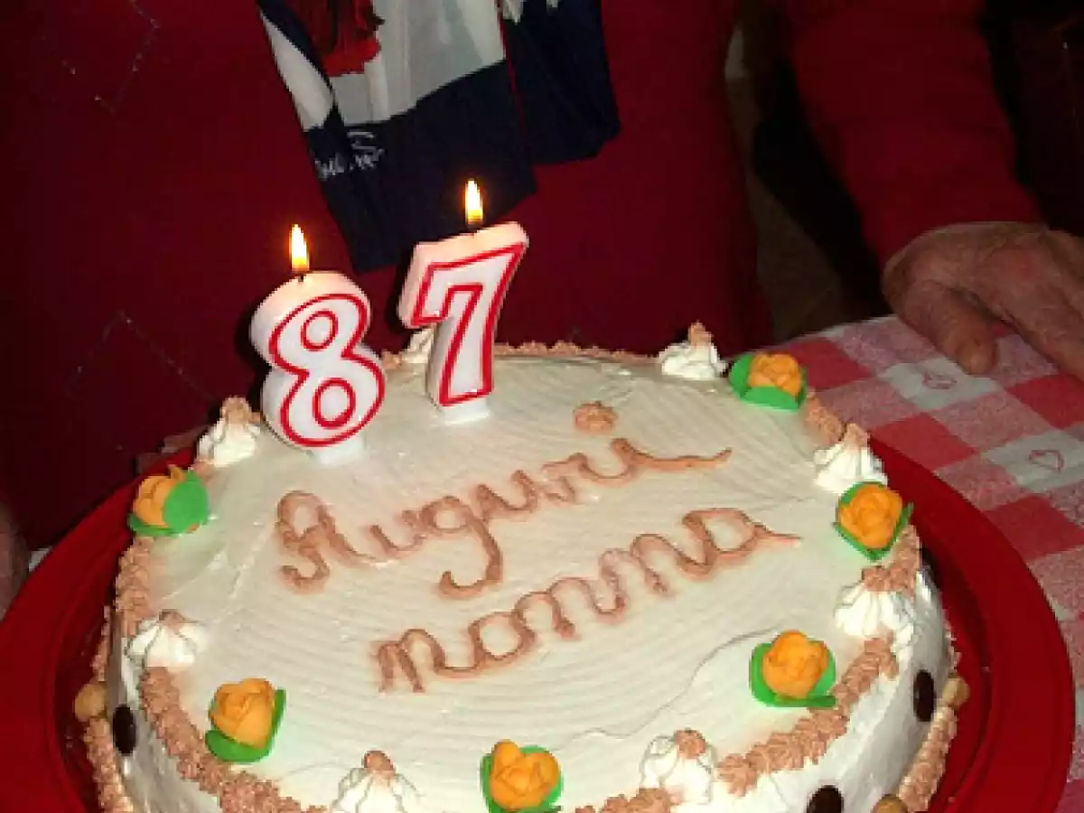 Torta di compleanno, auguri nonna!