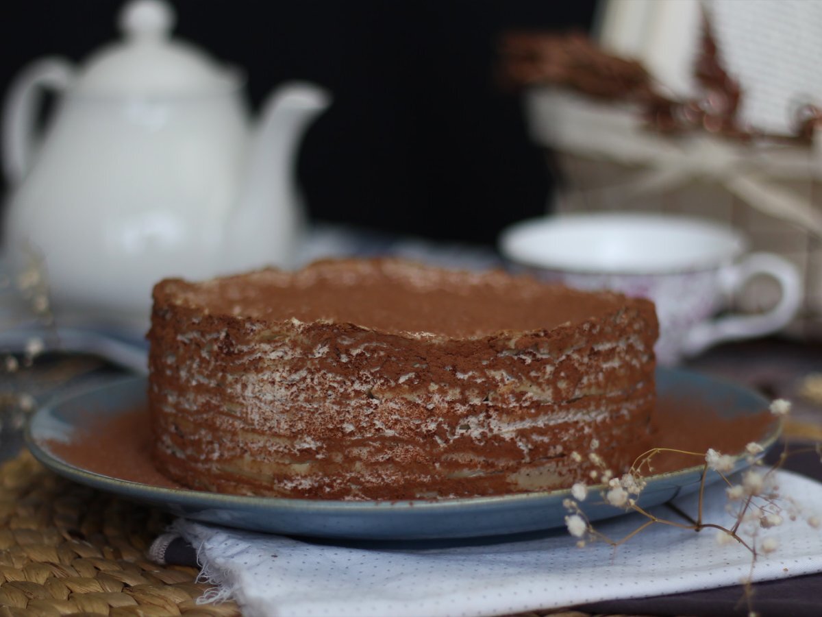 Torta di crepes al Tiramisù, un dessert goloso e facile da preparare - foto 2