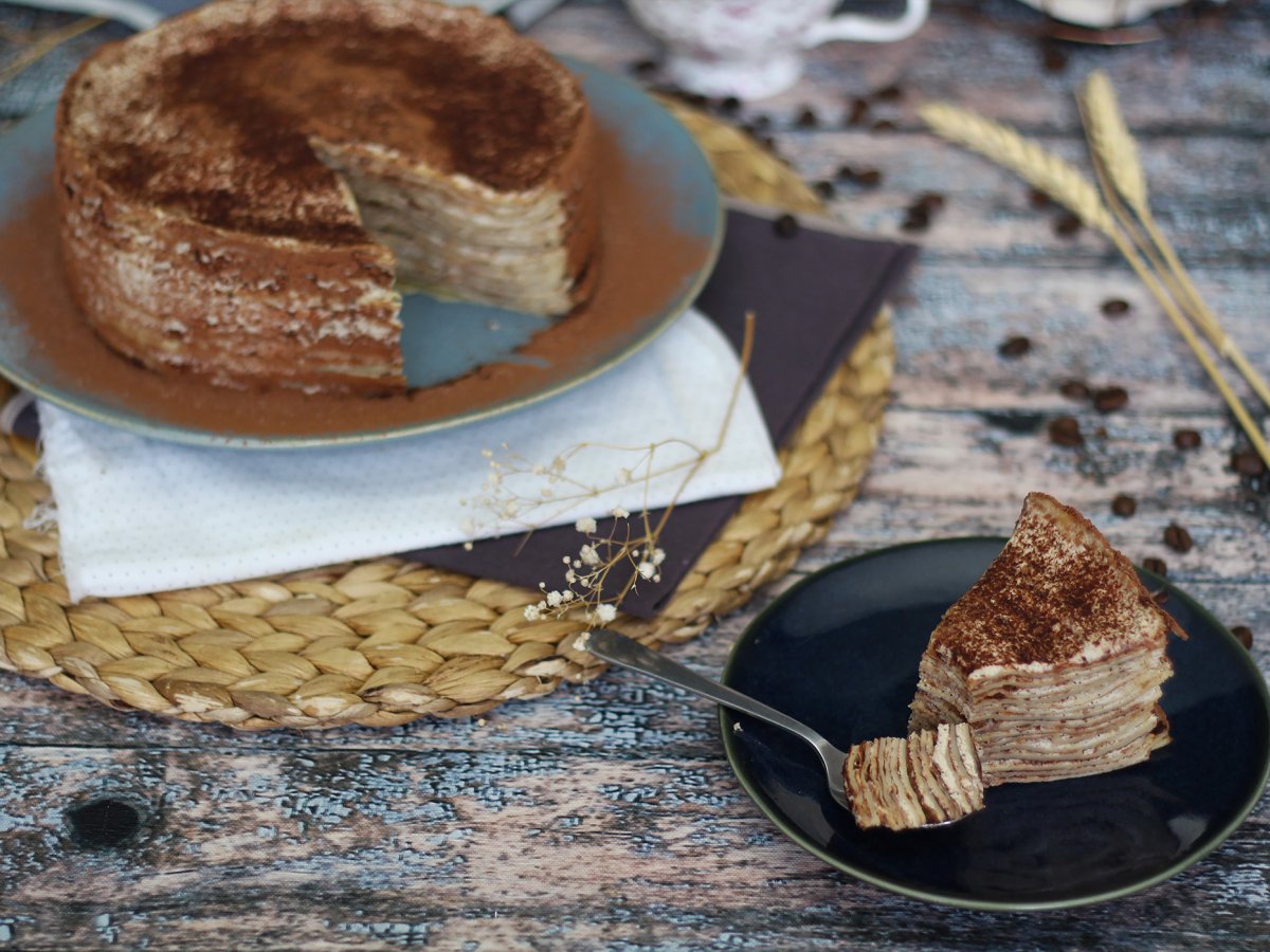 Torta di crepes al Tiramisù, un dessert goloso e facile da preparare - foto 4