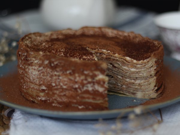 Torta di crepes al Tiramisù, un dessert goloso e facile da preparare, foto 5