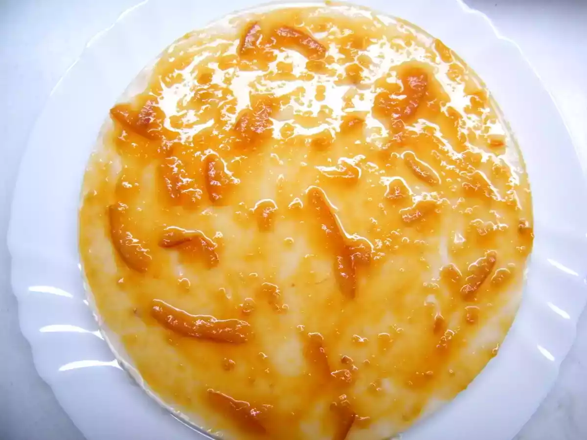 Torta di formaggio al cioccolato bianco e arancia