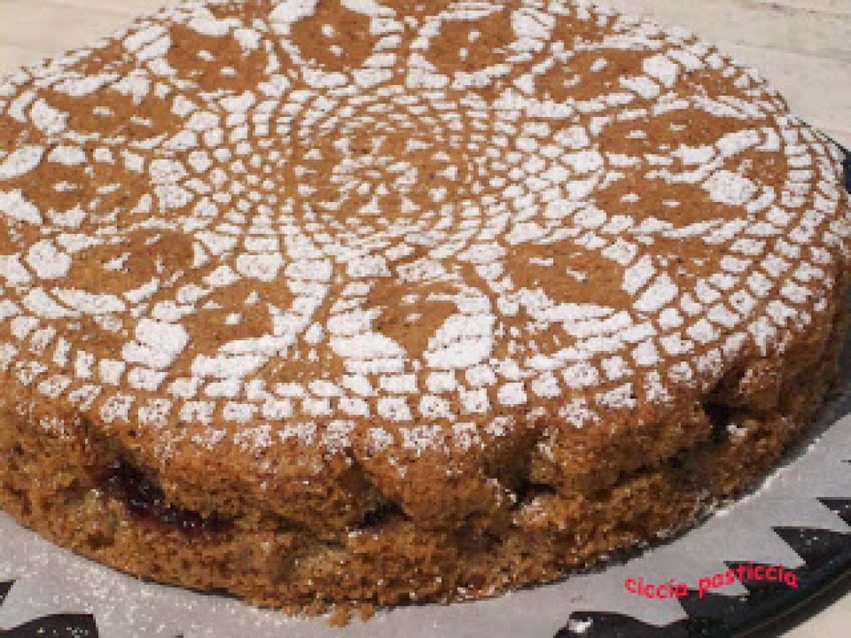 Torta di grano saraceno con confettura di ciliegie - foto 2