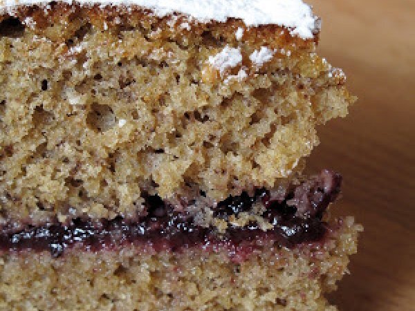 Torta di grano saraceno con marmellata di mirtilli - foto 2