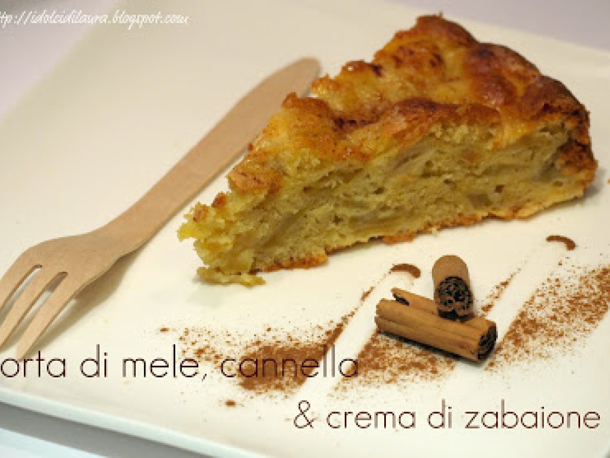 Torta di mele, cannella & crema di zabaione