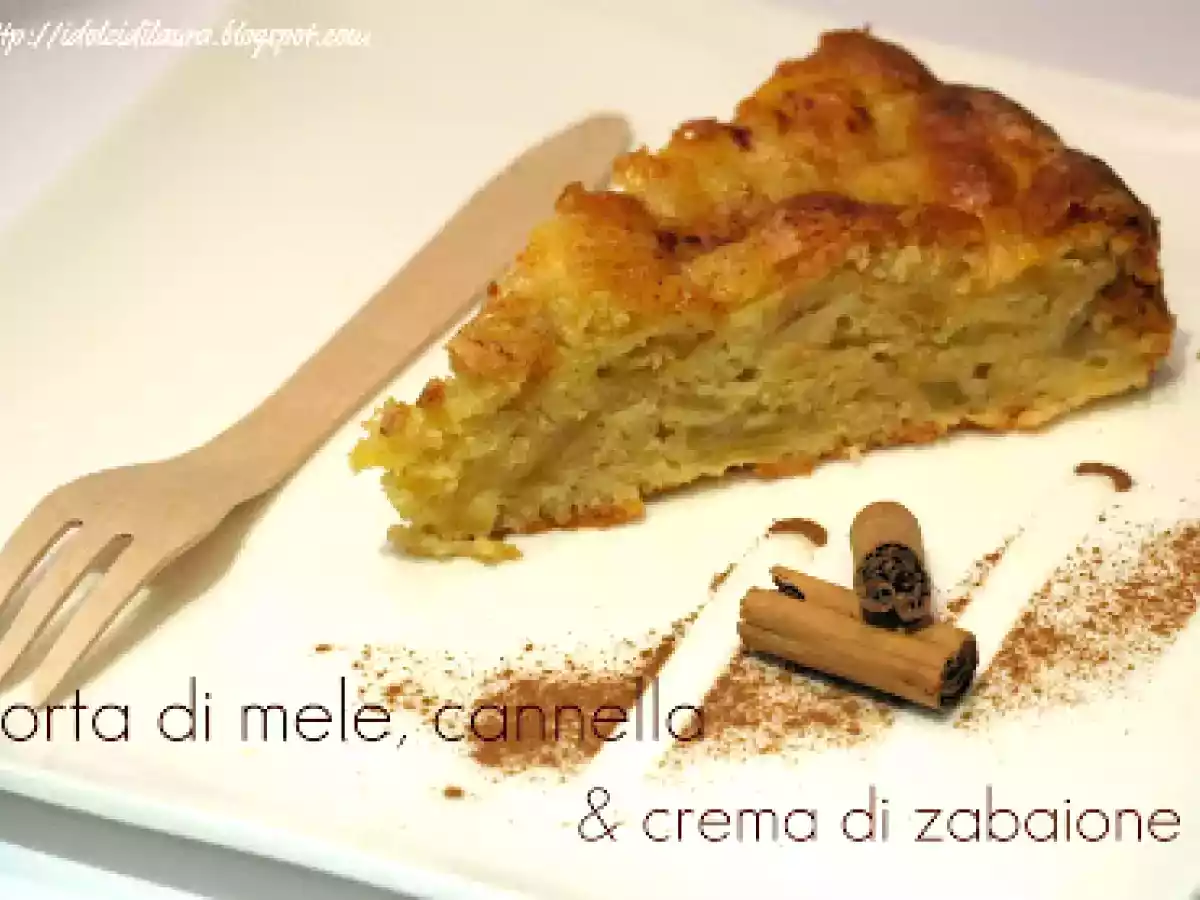 Torta di mele, cannella & crema di zabaione
