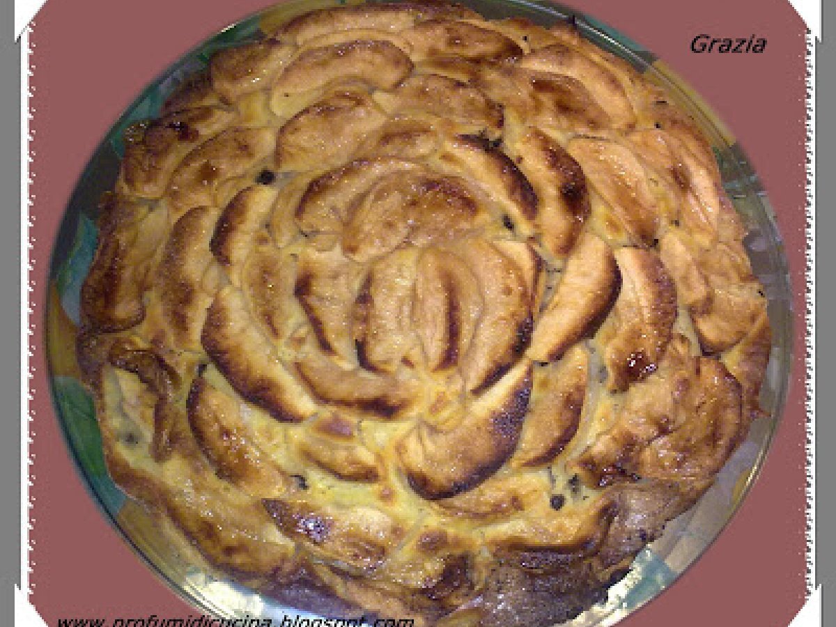 Torta di mele con gocce di cioccolata sofficissima