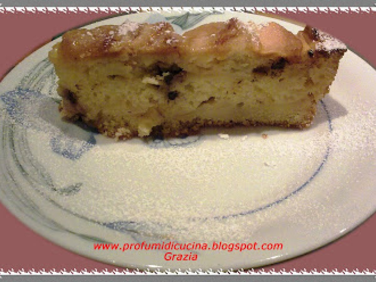 Torta di mele con gocce di cioccolata sofficissima - foto 3