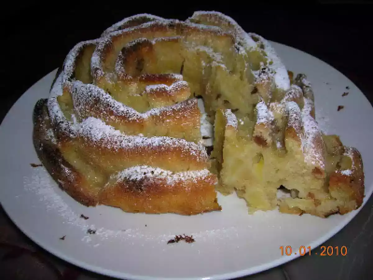 Torta di mele, noci e uvetta - foto 3