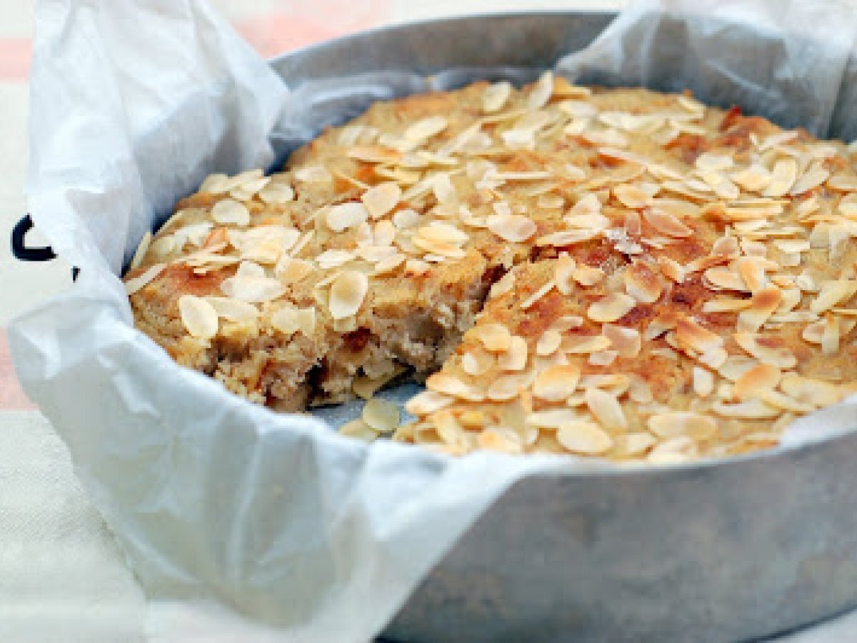 Torta di pane alla vaniglia, fichi e mandorle - foto 2