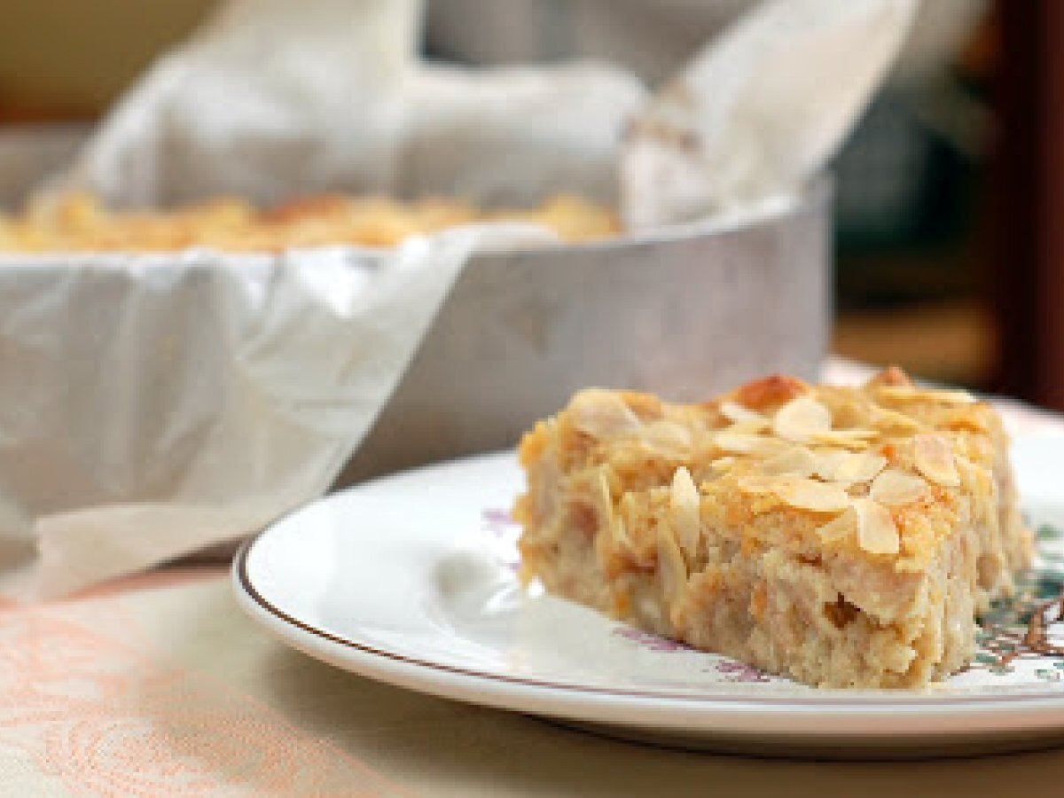 Torta di pane alla vaniglia, fichi e mandorle - foto 3