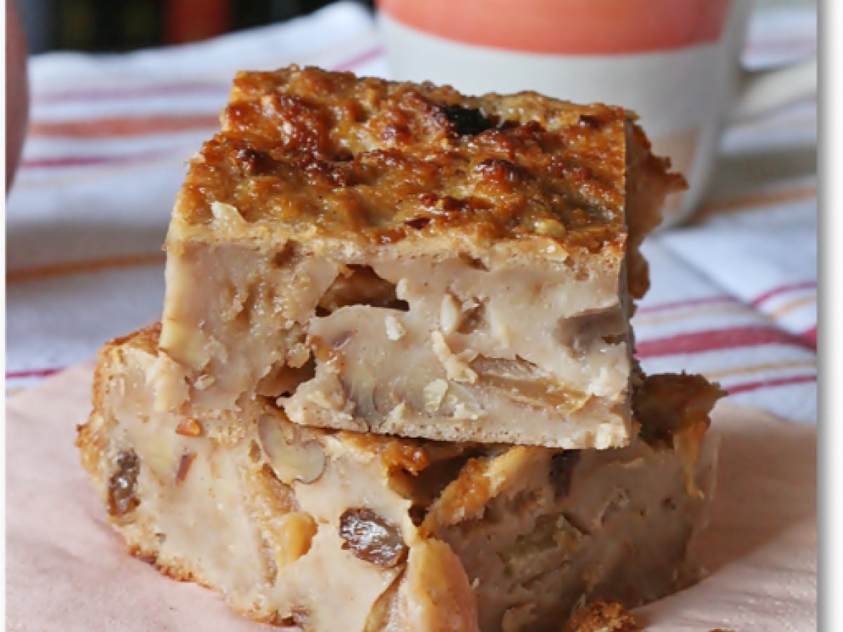 Torta di pane e mele