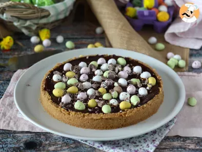 Torta di Pasqua con caramello e cioccolato, foto 6