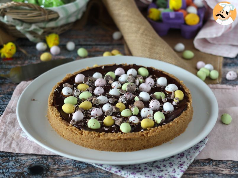 Torta di Pasqua con cioccolato e caramello - foto 6