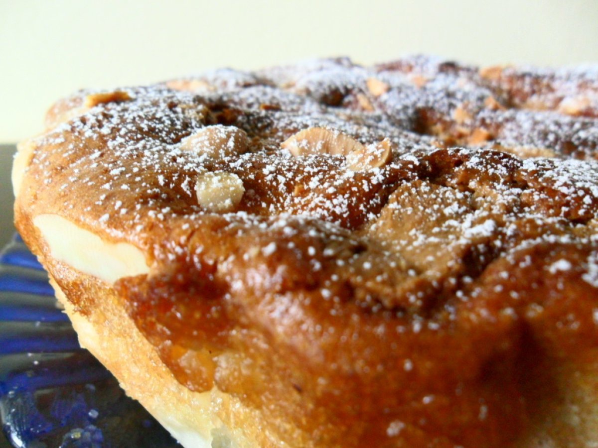 Torta di pere e marsala con salsa zabaione