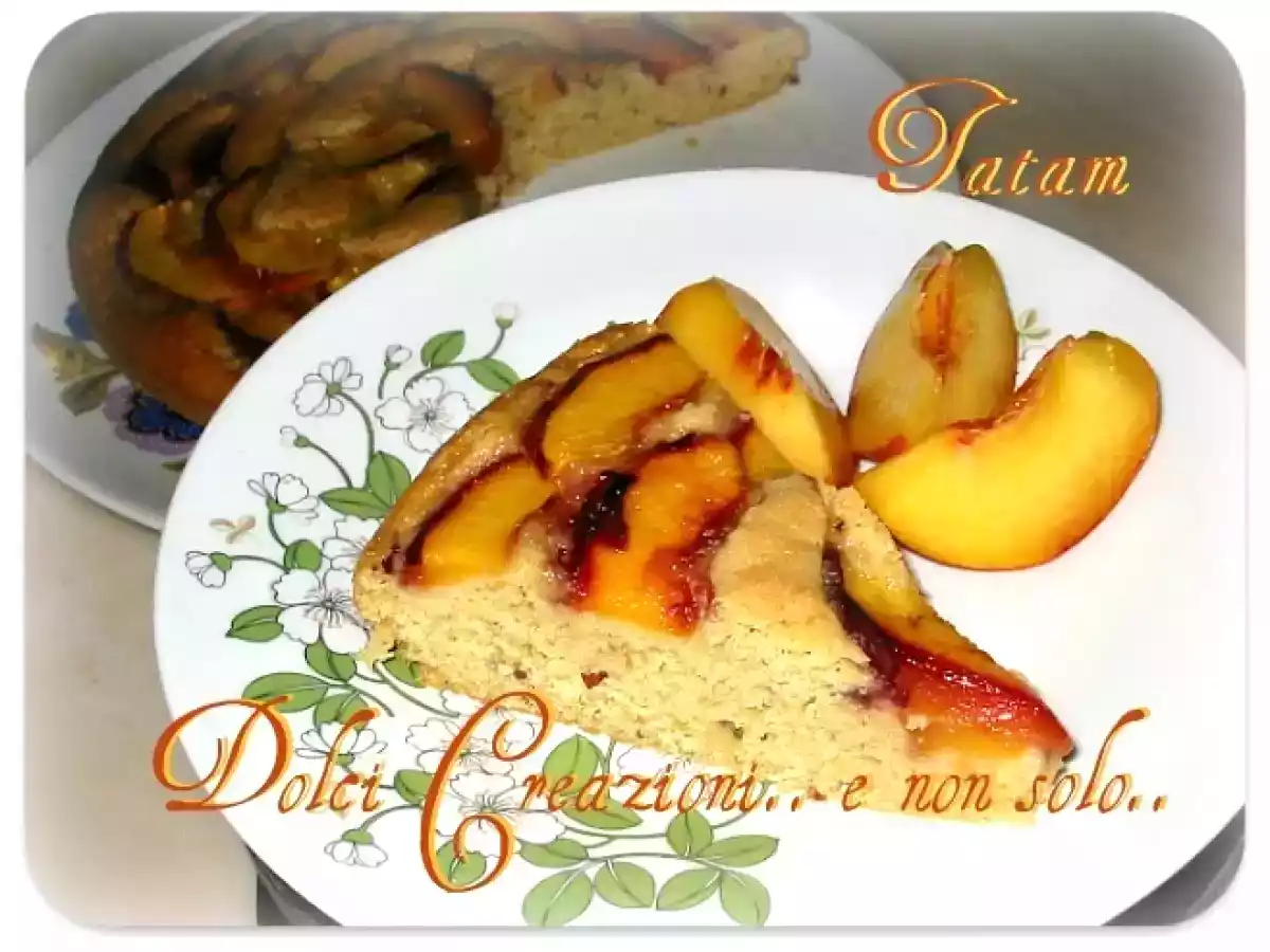 Torta di Pesche (senza uova e burro)