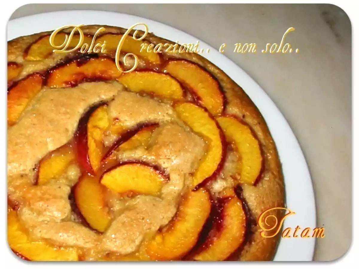 Torta di Pesche (senza uova e burro) - foto 3