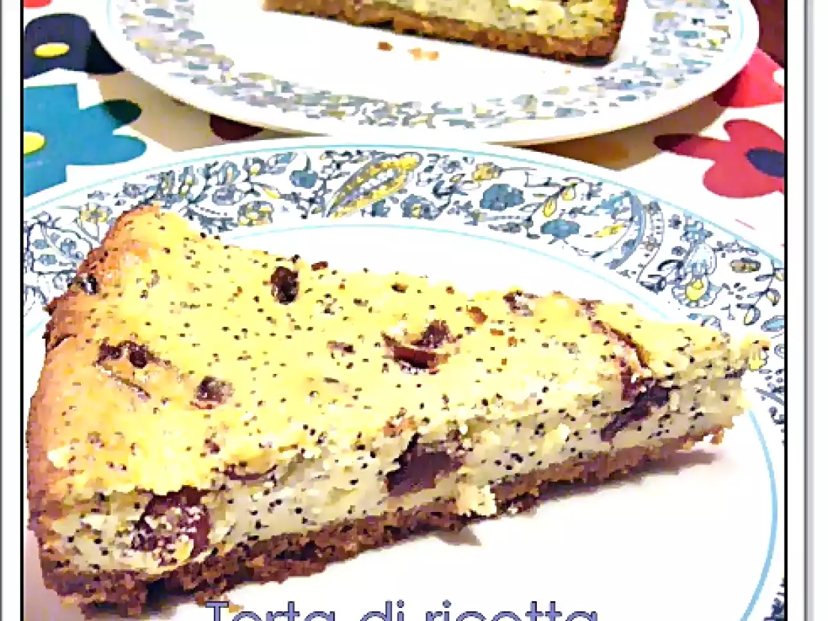 Torta di Ricotta ai Cranberries e Semi di Papavero