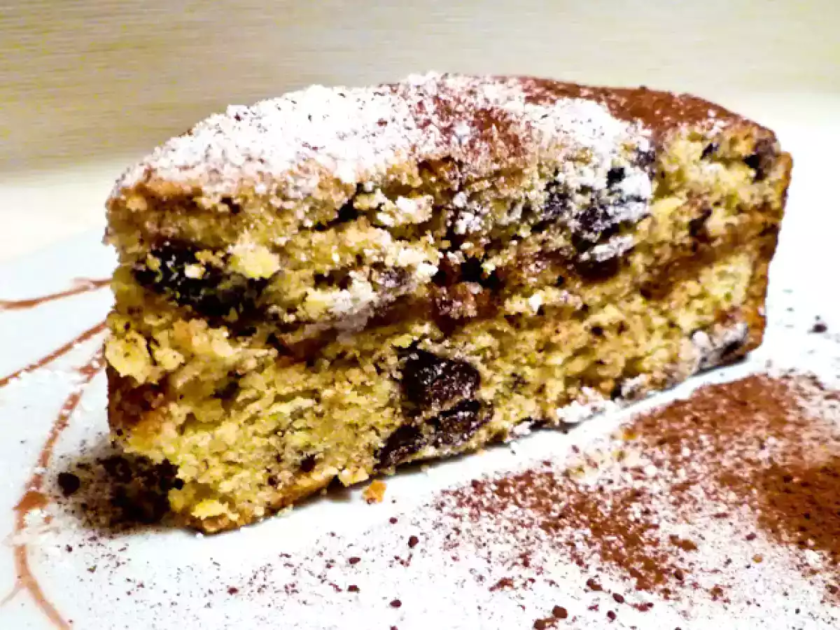Torta di ricotta con amaretti e cioccolato