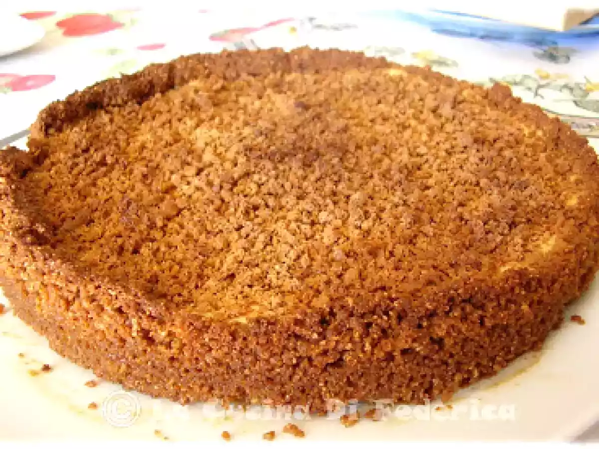 Torta di ricotta e biscotti