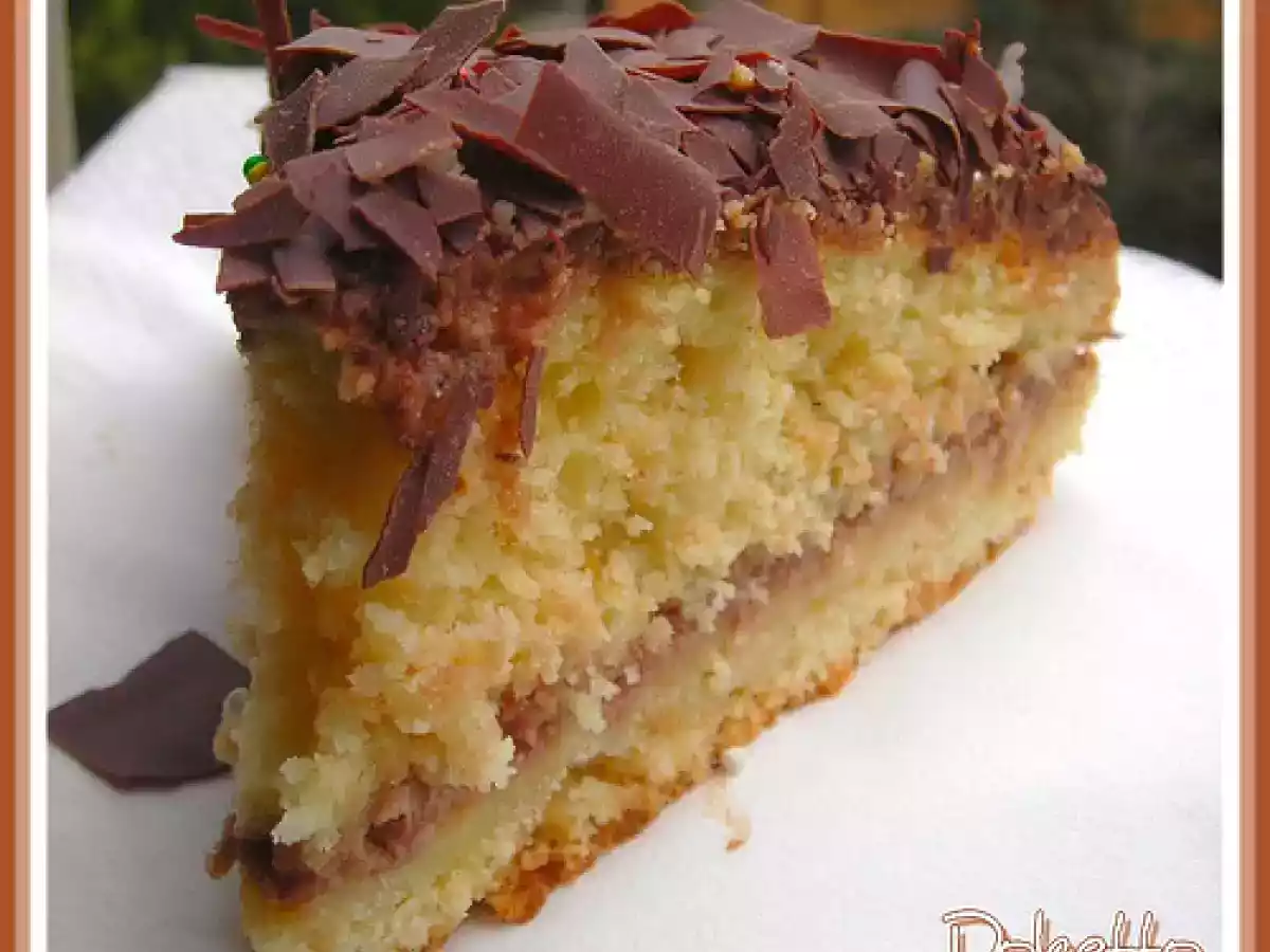 TORTA DI RICOTTA E CREMA ALLA NUTELLA