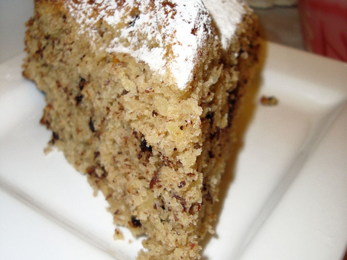 Torta di ricotta, mandorle e cioccolato all'arancia