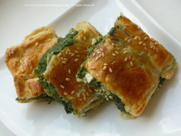 Torta di spinaci e feta - Spanakotiropita