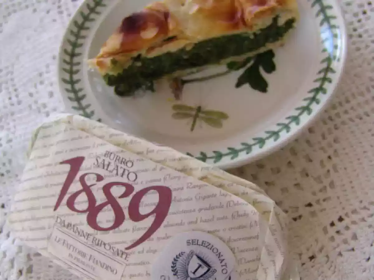 TORTA DI SPINACI E RICOTTA CON PASTA BRISEE AL BURRO SALATO - foto 2