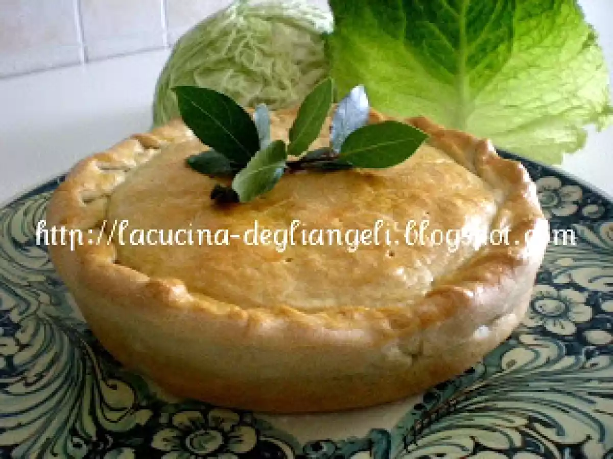 Torta di verza, pancetta e funghi - foto 2