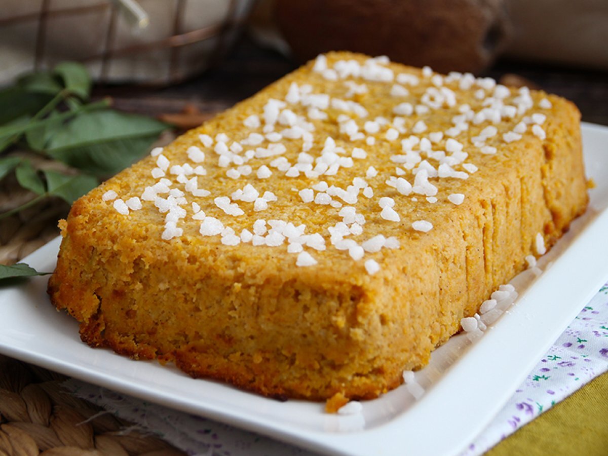 Torta di zucca e cocco